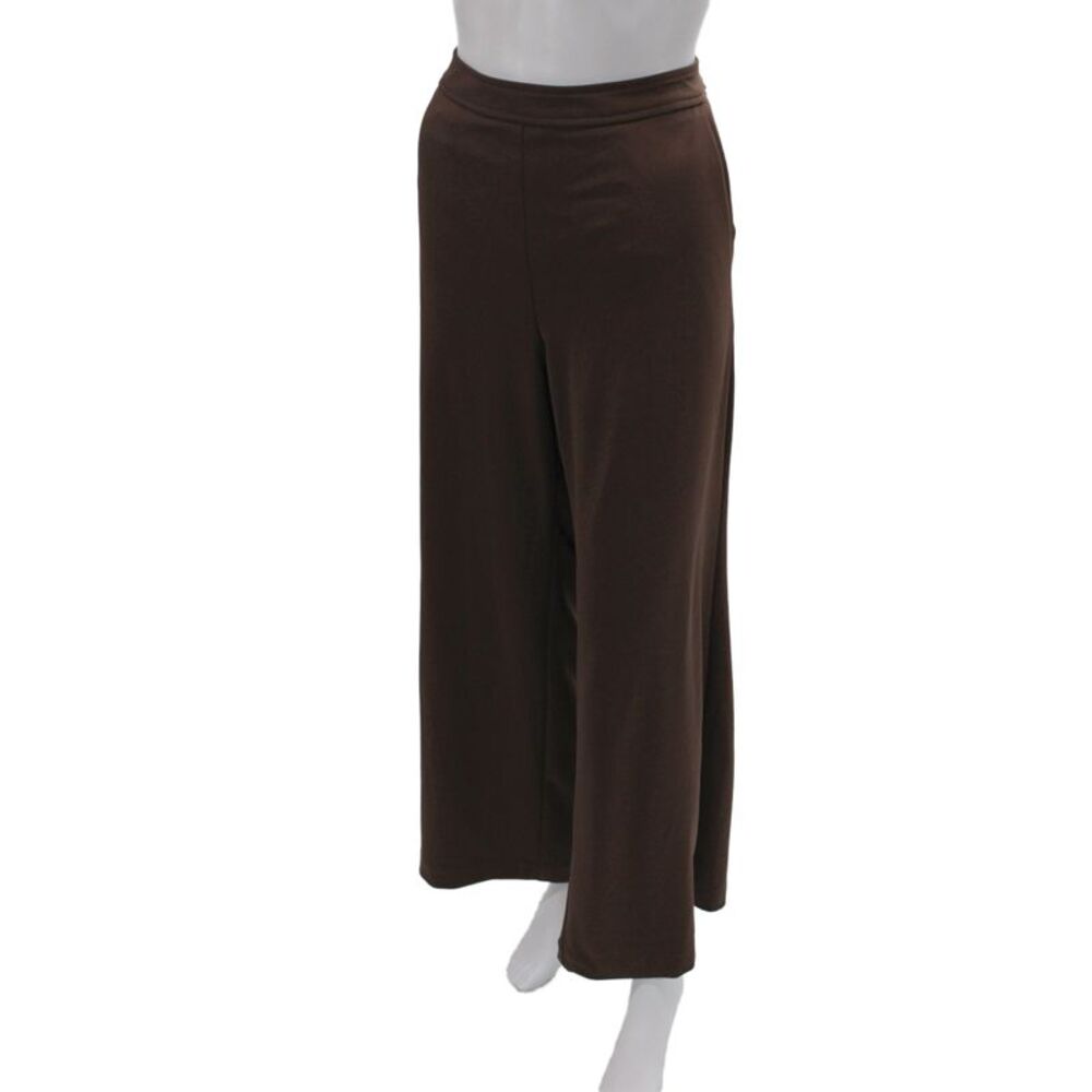 Drew Women Brown Dress Pants Pull On 95% Polyester Size L - Picture 2 of 6